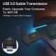 Трехдиапазонный USB 3.0 Wi-Fi 6E (AX) адаптер 2.4G/5G/6Ghz 3000 Mbps + Bluetooth 5.2 (U3-FV3000-BT5.2)