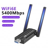 Трехдиапазонный USB 3.0 Wi-Fi 6E 5400Mbps (AX) адаптер 2.4G/5G/6Ghz (U3-AX5400)