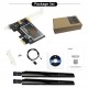 Двухдиапазонный PCI-E Wi-Fi 6 1800Mbps + BT5.2 (AX) адаптер 2.4/5GHz + Bluetooth 5.2 (PCI-AX1800-L)