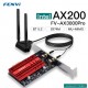 Двухдиапазонный PCI-E Wi-Fi 6 3000Mbps + BT5.2 (Intel AX200) адаптер 2.4G/5Ghz с выносной антенной + Bluetooth 5.2 (PCE-AX200-3000Pro)