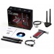 Трехдиапазонный PCI-E Wi-Fi 6E 5374Mbps + BT5.3 Gaming (Intel AX210) адаптер 2.4G/5G/6Ghz с выносной антенной + Bluetooth 5.3 (FV-AXE3000-G)
