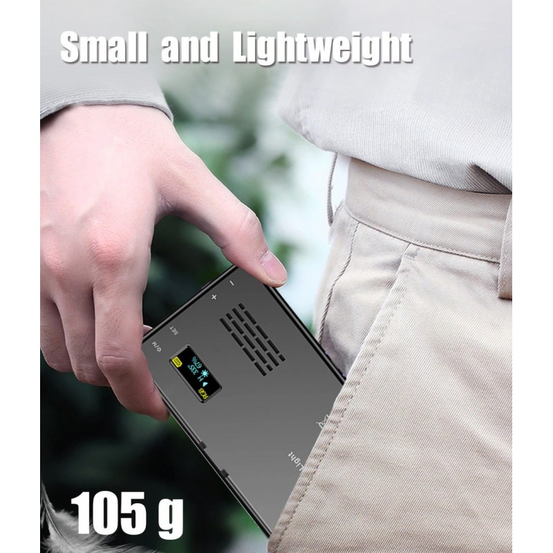 Светодиодный свет для видеосъемки BTFOOR W140 LED RGB 3300mAh 2500-9000K Black (LED-RGB-DSLR-v2)