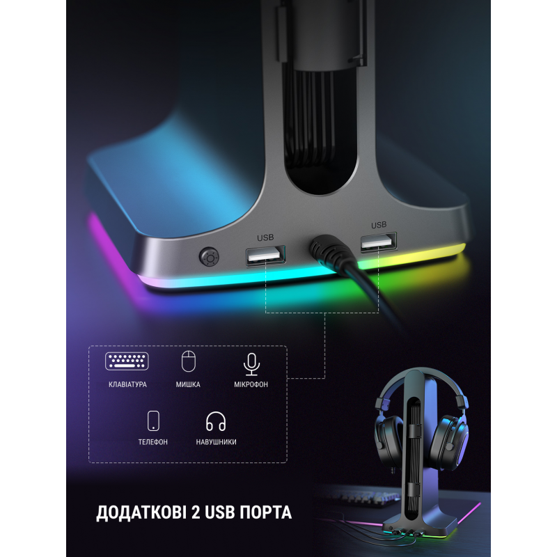 Підставка для гарнітури Fifine RGB S3