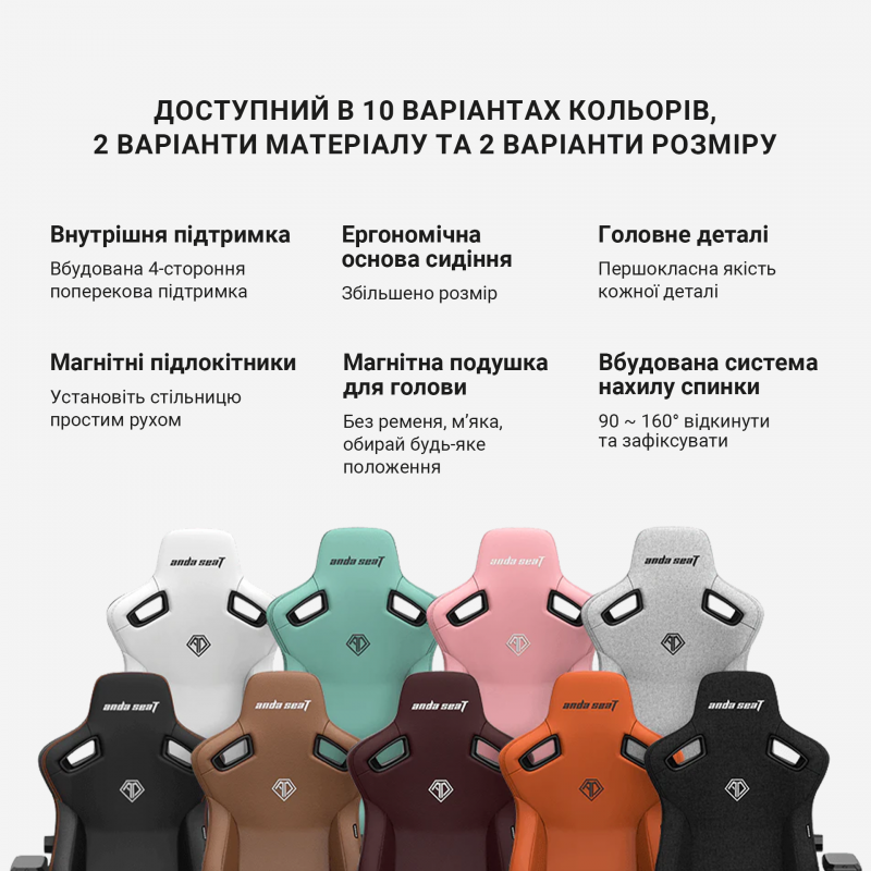 Крісло ігрове Anda Seat Kaiser 3 Pink Size L