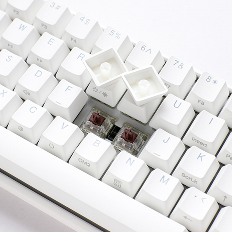 Механічна клавіатура Ducky One 3 Mini Cherry MX Silent red RGB White UA