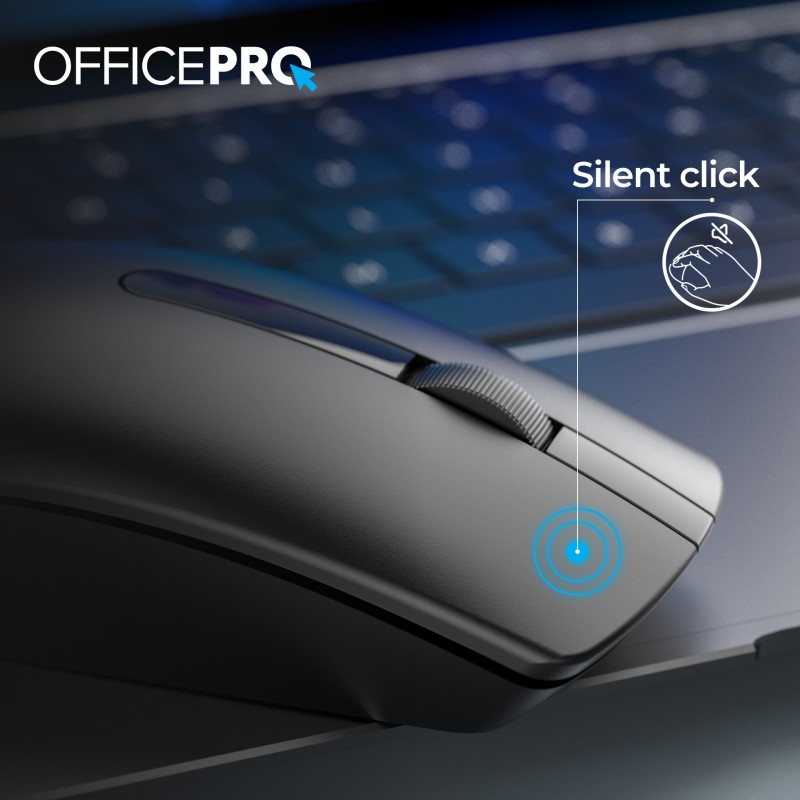 Миша OfficePro M175B Silent Click Wireless Black