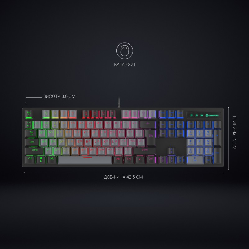 Клавіатура механічна GamePro MK105B