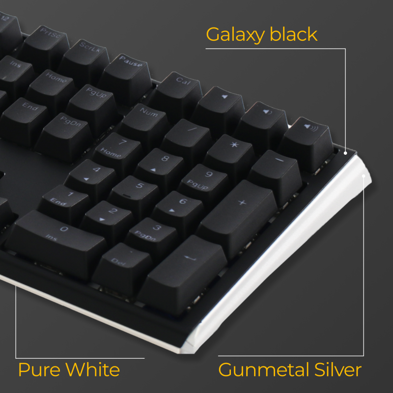 Механічна клавіатура Ducky One 3 Cherry MX Speed silver RGB Black UA