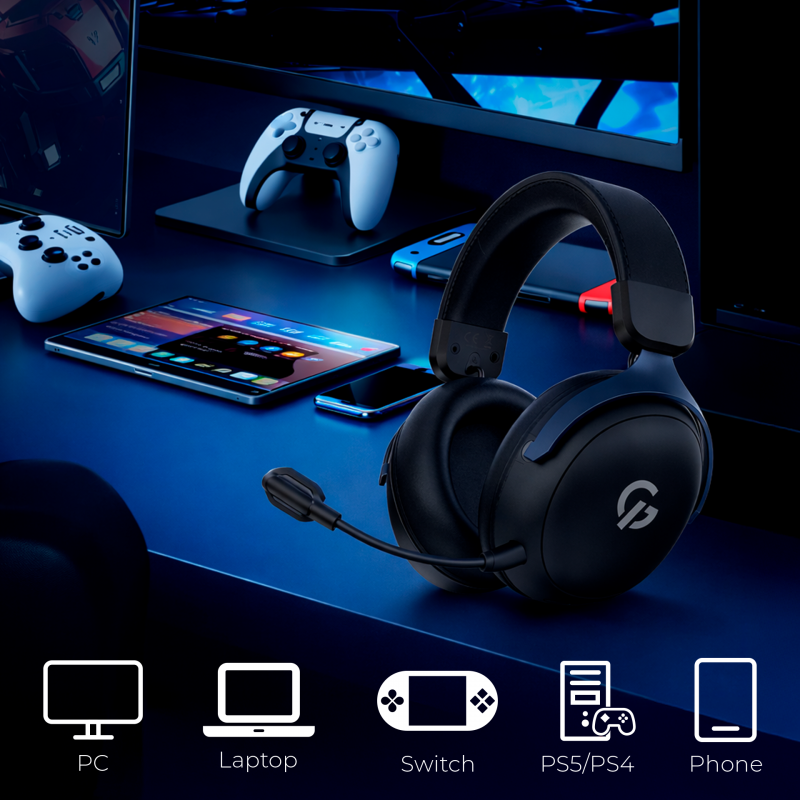 Бездротова ігрова гарнітура GamePro Asgard Freya Pro (HSW201B)