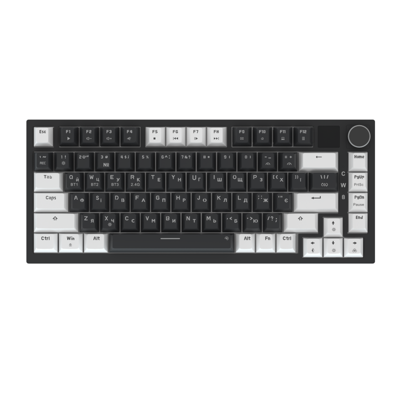 Бездротова механічна клавіатура GamePro Asgard Valhalla Pro (MK160B-D-Pro) 75% Rainy switches