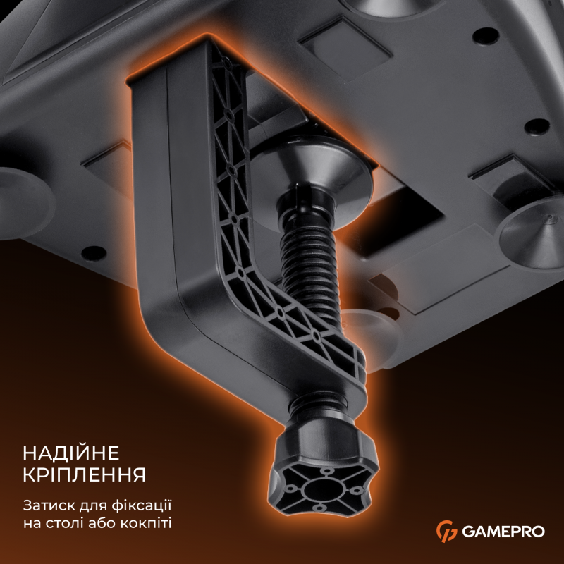 Ігрове кермо GamePro RW038PM з педалями та коробкою передач PC/XBOX360/XBOXONE/SWITCH/PS3/PS4