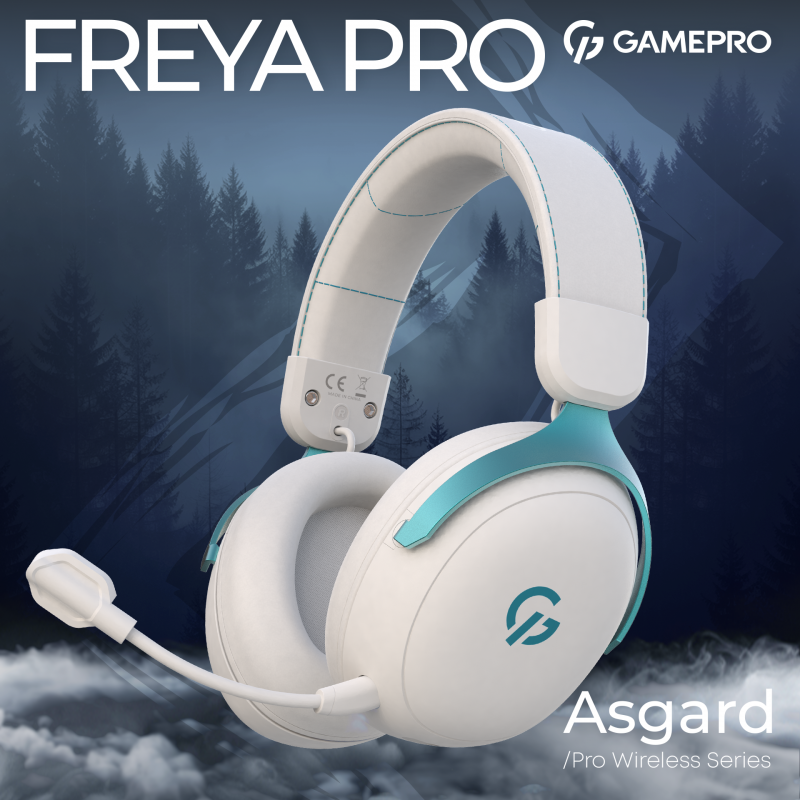 Бездротова ігрова гарнітура GamePro Asgard Freya Pro (HSW201WB)
