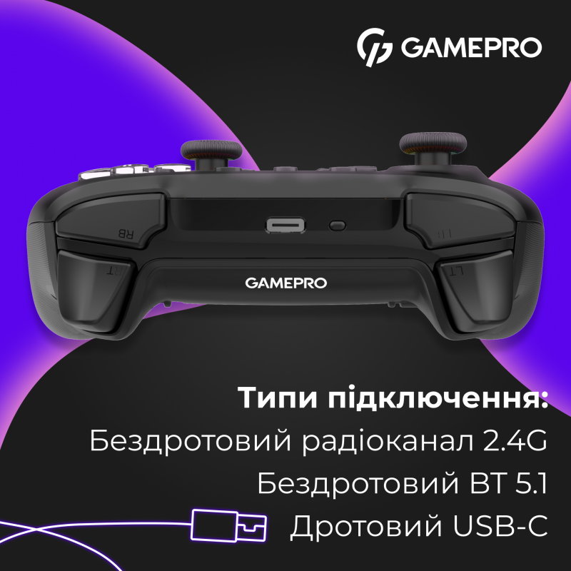 Бездротовий геймпад GamePro GPX13BDOC