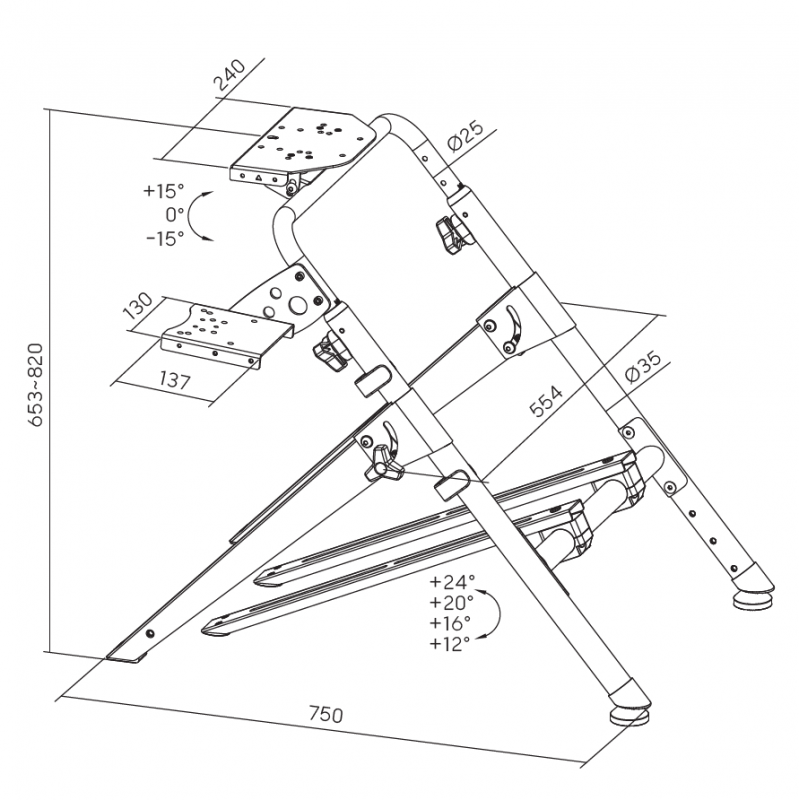 Кріплення для руля-кокпіт GamePro RS029
