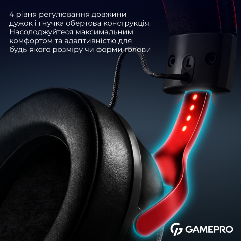 Бездротова ігрова гарнітура GamePro Asgard Freya Pro (HSW201BR)