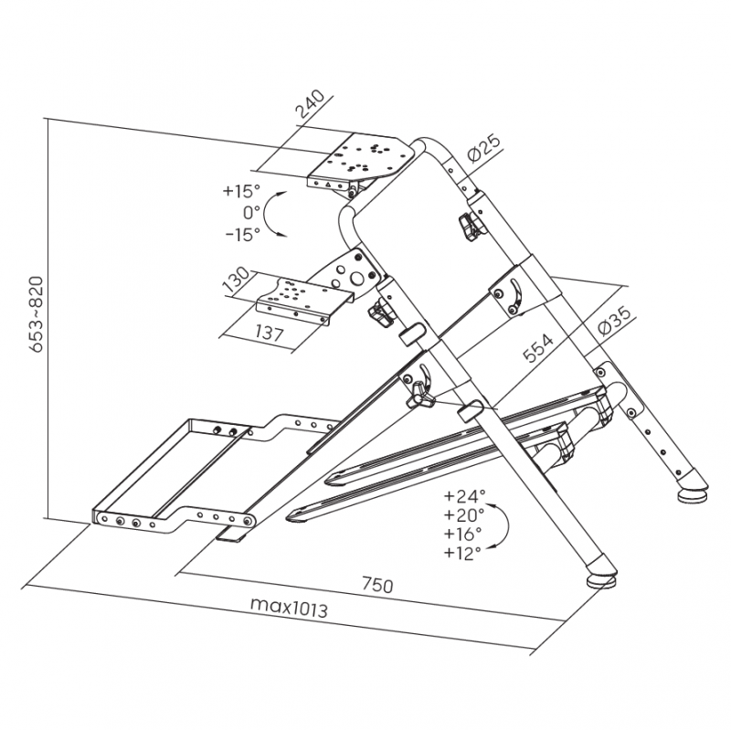 Кріплення для руля-кокпіт GamePro RS033