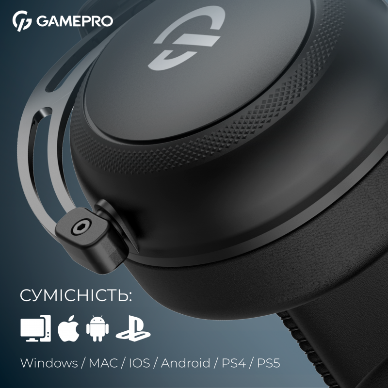 Бездротова ігрова гарнітура GamePro Asgard Skald (HS850B)