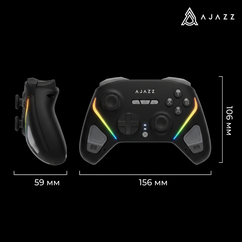 Бездротовий геймпад Ajazz GP100 Black (GP100-B)