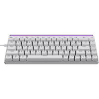 Дротова механічна клавіатура Ajazz NK68 Red switches White (NK68-R-W)