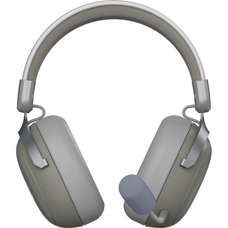 Бездротова ігрова гарнітура Ajazz AHM08 MAX Gray White (AHM08-MAX-GW)