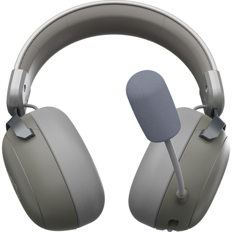 Бездротова ігрова гарнітура Ajazz AHM08 MAX Gray White (AHM08-MAX-GW)