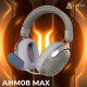 Бездротова ігрова гарнітура Ajazz AHM08 MAX Gray White (AHM08-MAX-GW)