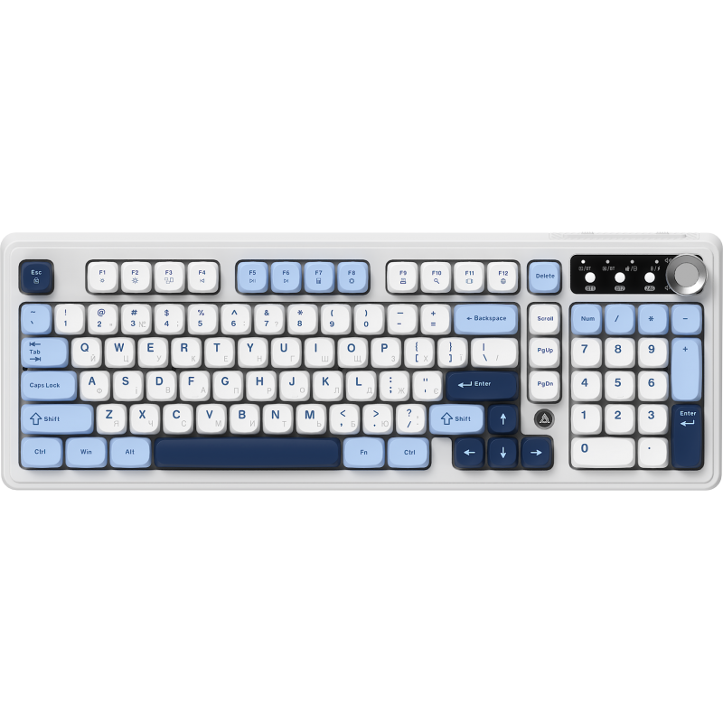 Бездротова клавіатура Ajazz AF98 PLUS Glacier Blue (AF98-PLUS-GB)
