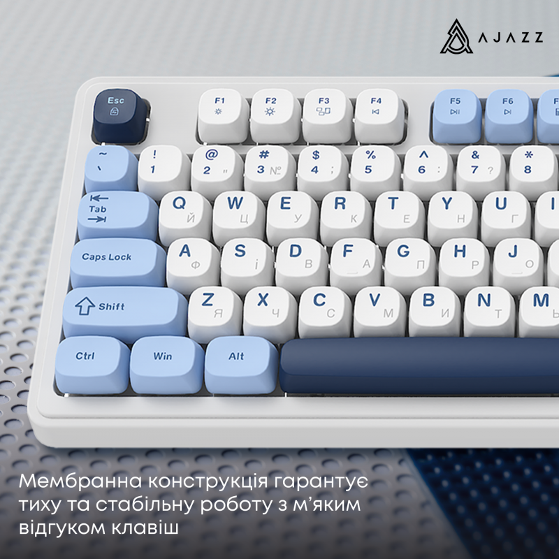 Бездротова клавіатура Ajazz AF98 PLUS Glacier Blue (AF98-PLUS-GB)