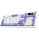 Бездротова механічна клавіатура Ajazz AK980 V2 Gift Switch V2 Purple White Blue (AK980-V2-G-PWB)