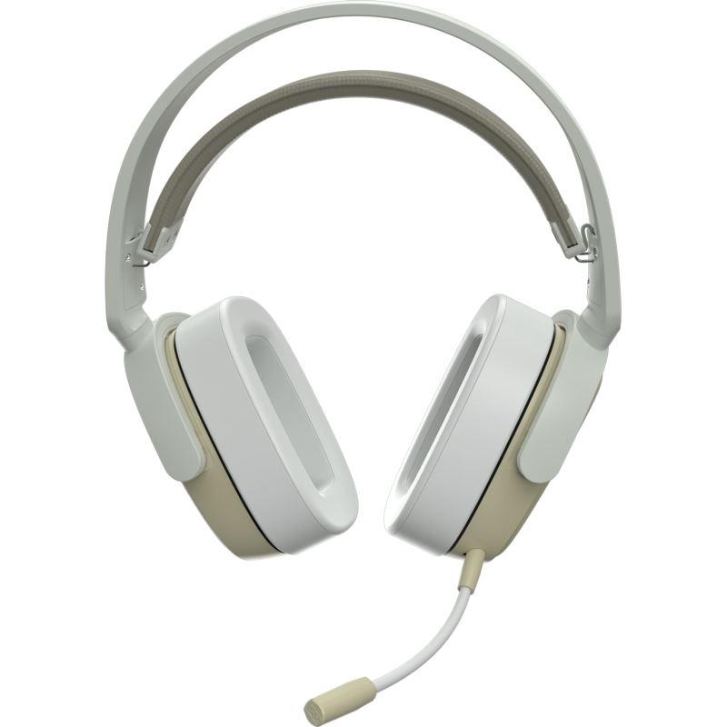 Бездротова ігрова гарнітура Ajazz AHM09 MAX Gray White (AHM09-MAX-GW)