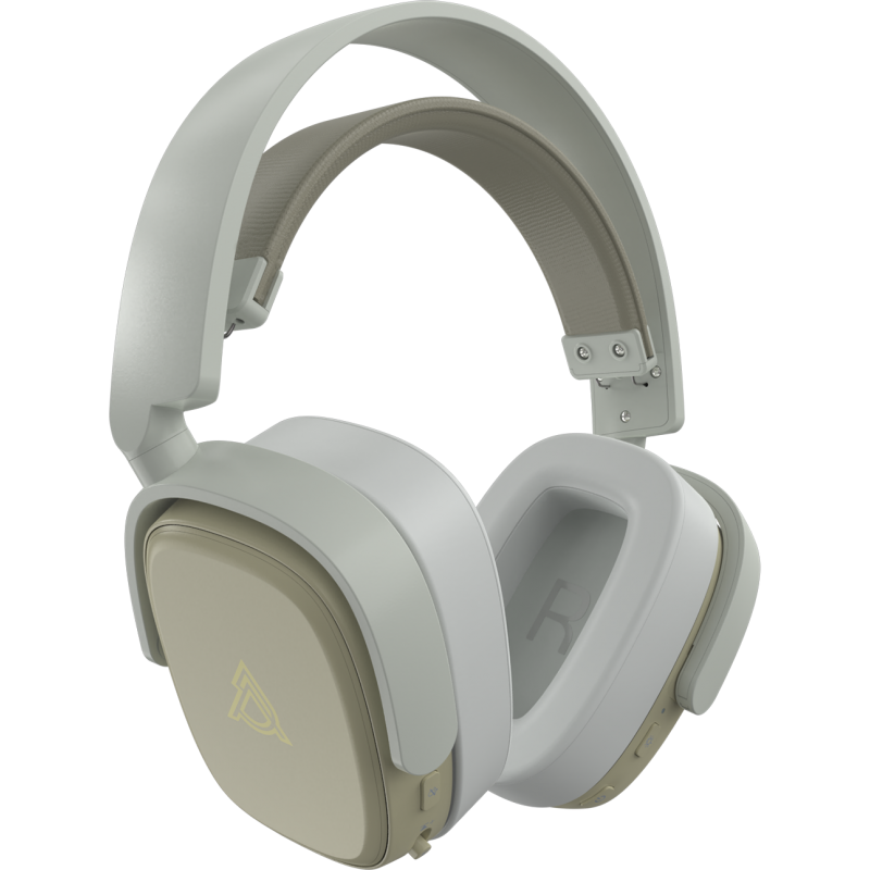 Бездротова ігрова гарнітура Ajazz AHM09 MAX Gray White (AHM09-MAX-GW)