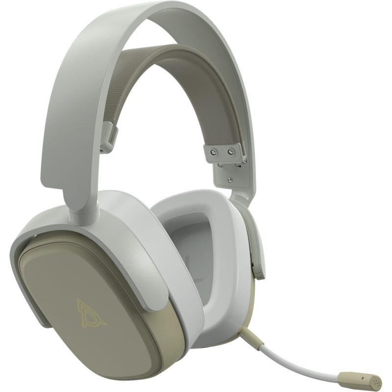 Бездротова ігрова гарнітура Ajazz AHM09 MAX Gray White (AHM09-MAX-GW)