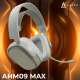 Бездротова ігрова гарнітура Ajazz AHM09 MAX Gray White (AHM09-MAX-GW)