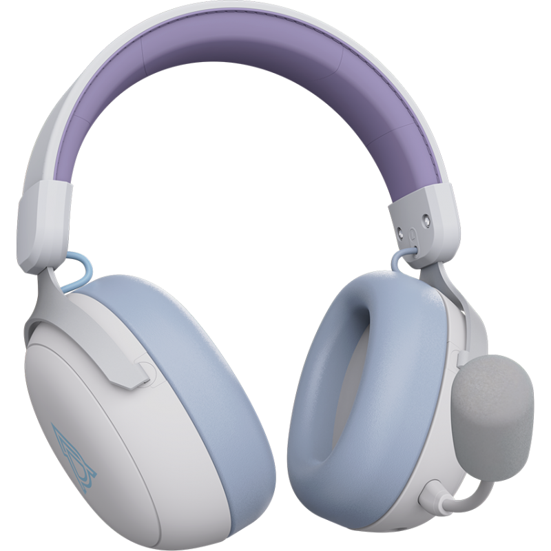 Бездротова ігрова гарнітура Ajazz AHM08 MAX Purple White Blue (AHM08-MAX-PWB)