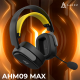 Бездротова ігрова гарнітура Ajazz AHM09 MAX Black Gray Yellow (AHM09-MAX-BGY)