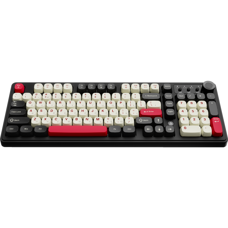 Бездротова клавіатура Ajazz AF98 PLUS Black Shark Red (AF98-PLUS-BSR)