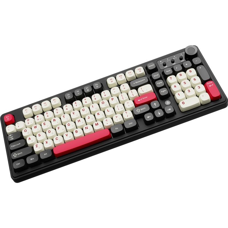 Бездротова клавіатура Ajazz AF98 PLUS Black Shark Red (AF98-PLUS-BSR)