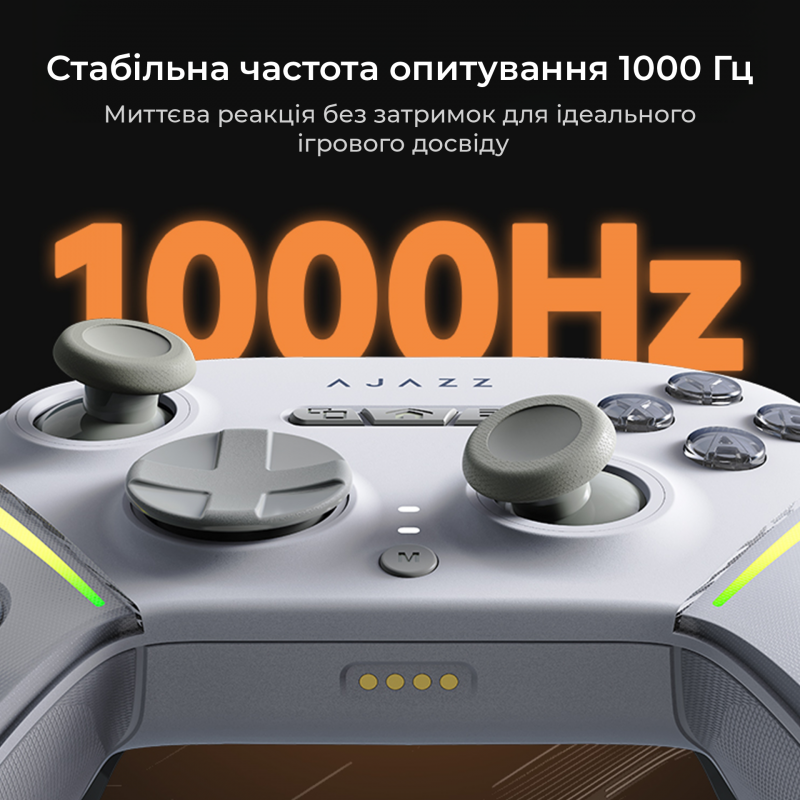 Бездротовий геймпад Ajazz GP100 White (GP100-W)