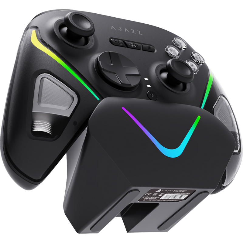 Бездротовий геймпад з док-станцією Ajazz GP100 Set Black (GP100S-B)