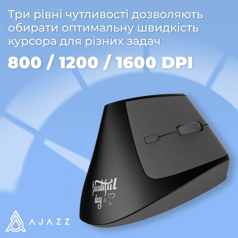 Бездротова миша Ajazz i300 Black (i300-B)