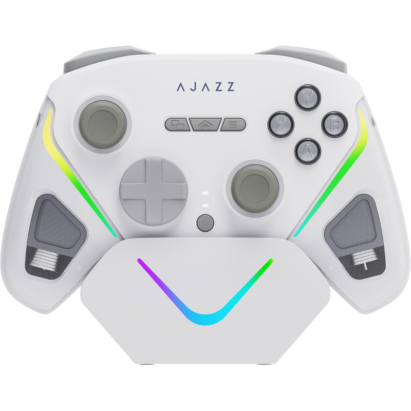 Бездротовий геймпад з док-станцією Ajazz GP100 Set White (GP100S-W)