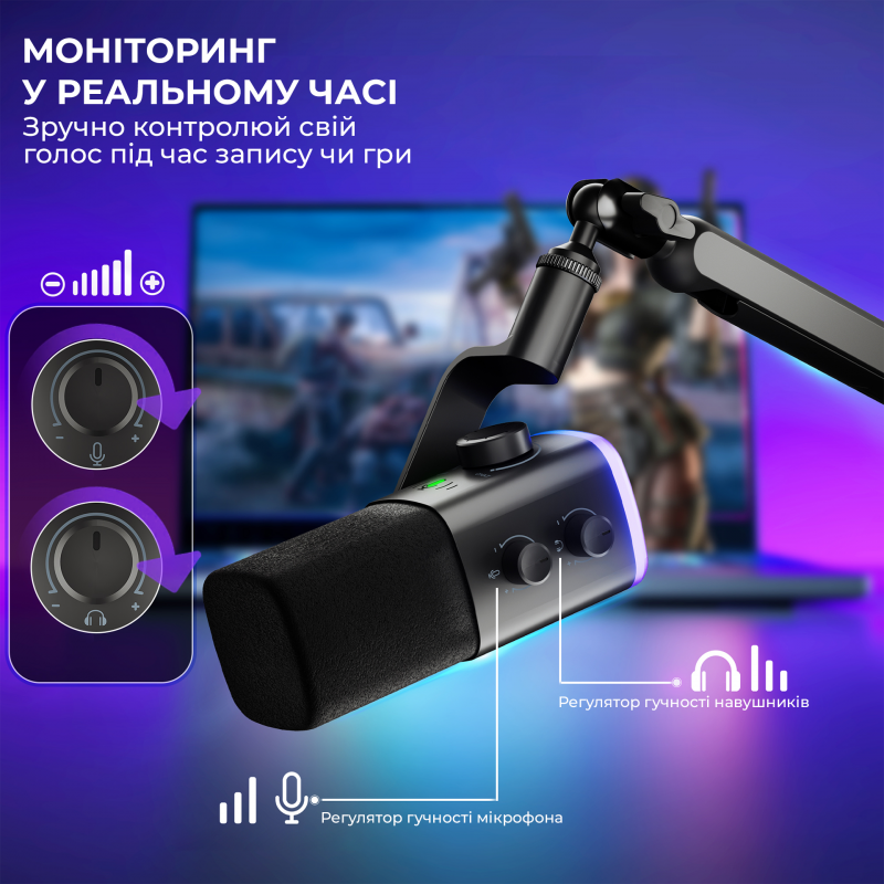 USB мікрофон Fifine AM9W