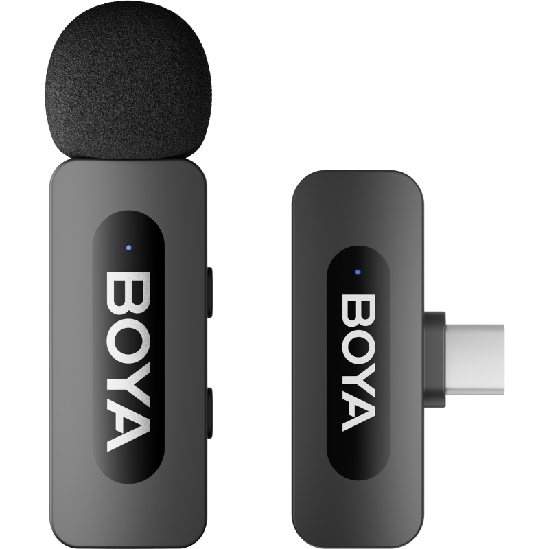 Бездротовий петличний мікрофон BOYA BY-V10 Type-C Black
