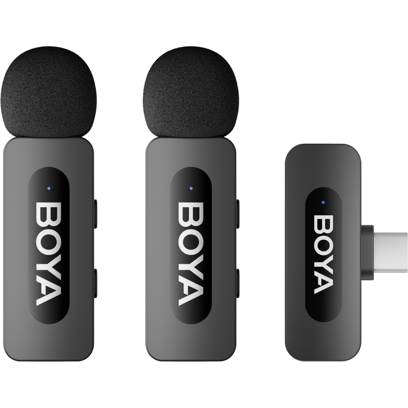 Бездротовий петличний мікрофон BOYA BY-V20 Type-C Black