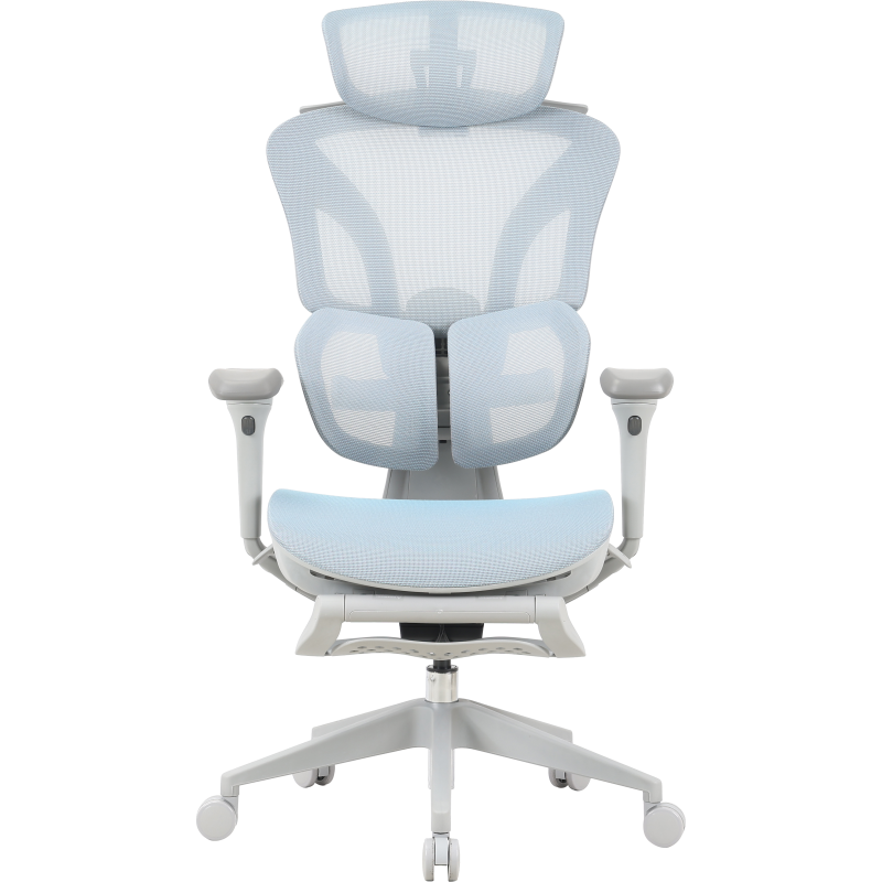 Крісло офісне OfficePro Elite OC950GLB Gray/Light Blue