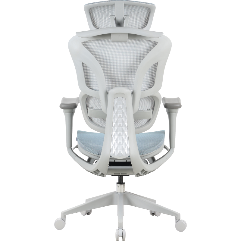 Крісло офісне OfficePro Elite OC950GLB Gray/Light Blue