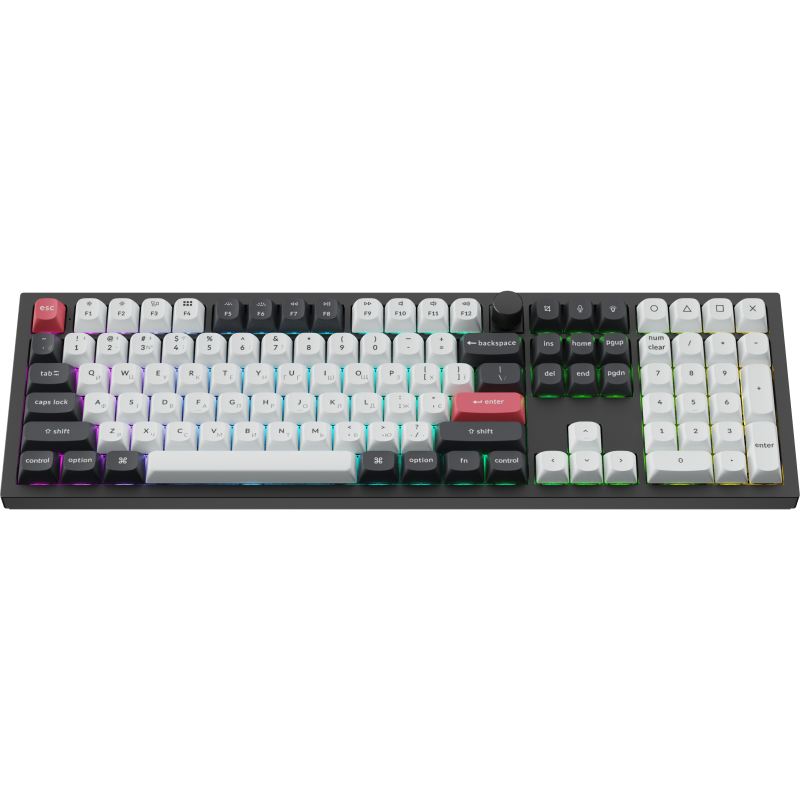 Клавіатура бездротова Keychron Q6 HE Magnetic Switch Black RGB (Q6H-M1-UA)