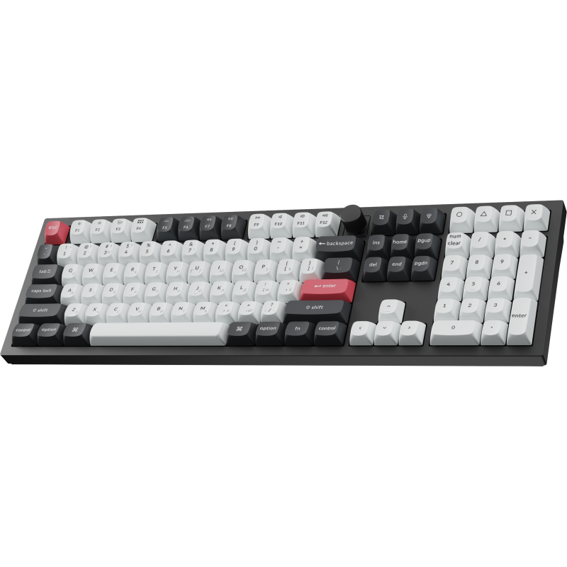Клавіатура бездротова Keychron Q6 HE Magnetic Switch Black RGB (Q6H-M1-UA)