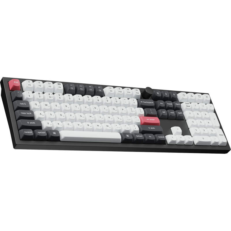 Клавіатура бездротова Keychron Q6 HE Magnetic Switch Black RGB (Q6H-M1-UA)