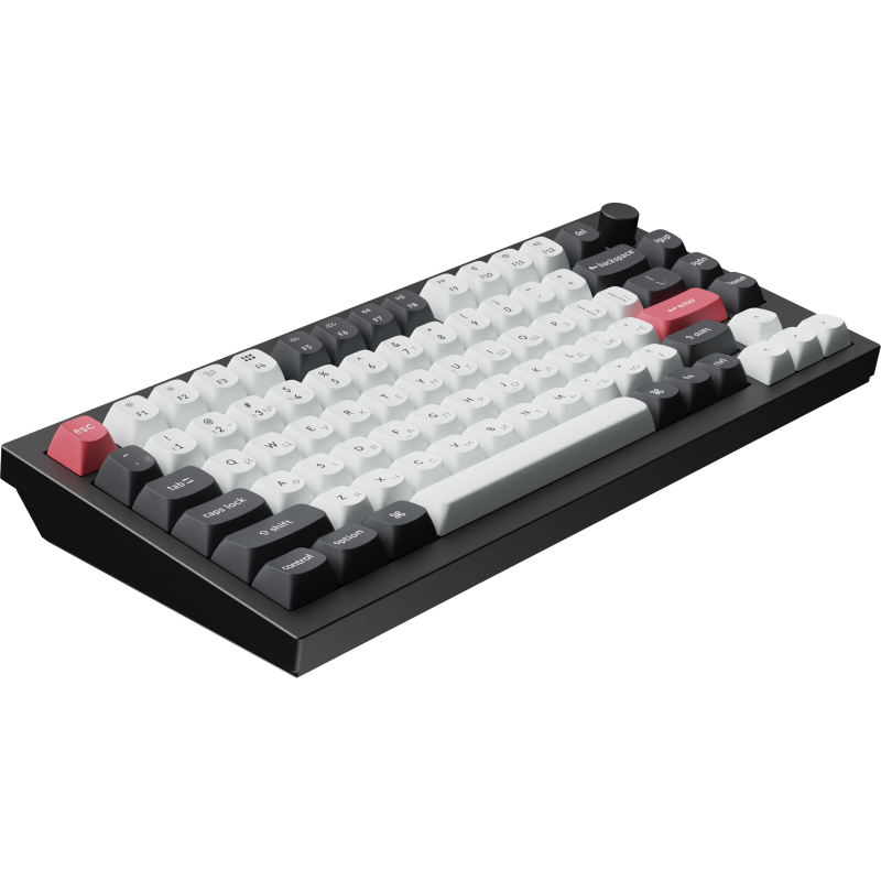 Клавіатура бездротова Keychron Q1 HE Magnetic Switch Black RGB (Q1H-M1-UA)